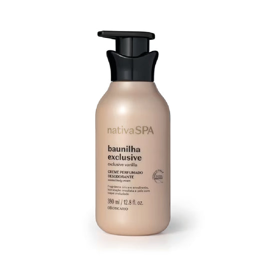 O BOTICÁRIO NATIVA SPA VANILLA EXCLUSIVE SCENTED BODY LOTION 380ML
