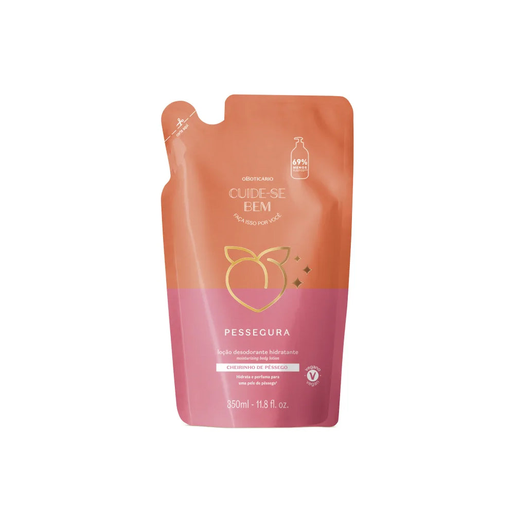O BOTICARIO PEACH HYDRATING BODY LOTION REFILL 350ML