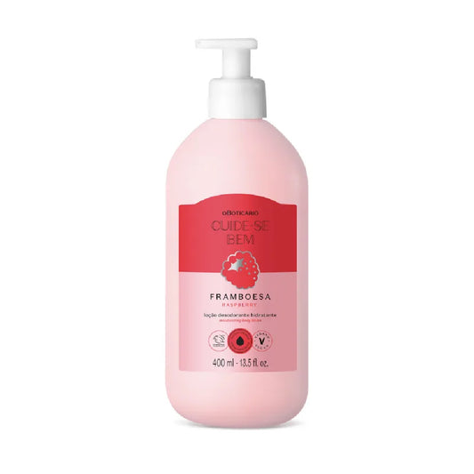 O BOTICARIO RASPBERRY HYDRATING BODY LOTION 400ML