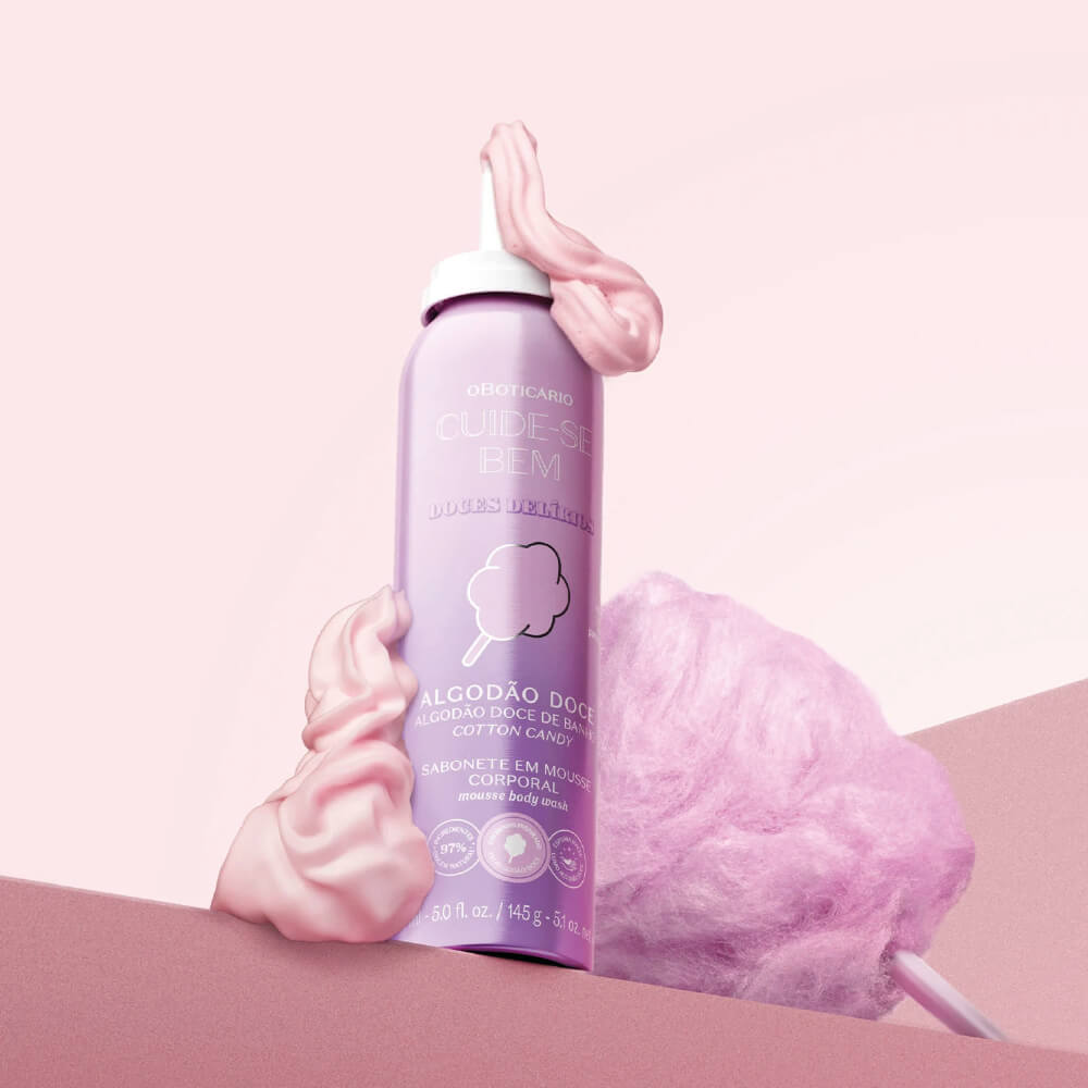 O BOTICÁRIO SWEET COTTON CANDY BODY WASH MOUSSE 150ML