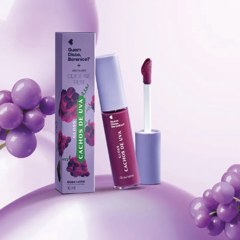O BOTICARIO + QDB GRAPE LIP GLOSS 10ML