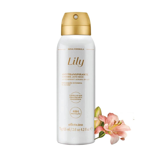 O BOTICARIO LILY ANTIPERSPIRANT DEODORANT AEROSOL 125ML