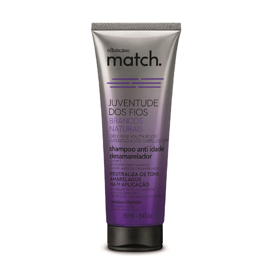 O BOTICARIO MATCH GRAY HAIR SHAMPOO 250ML