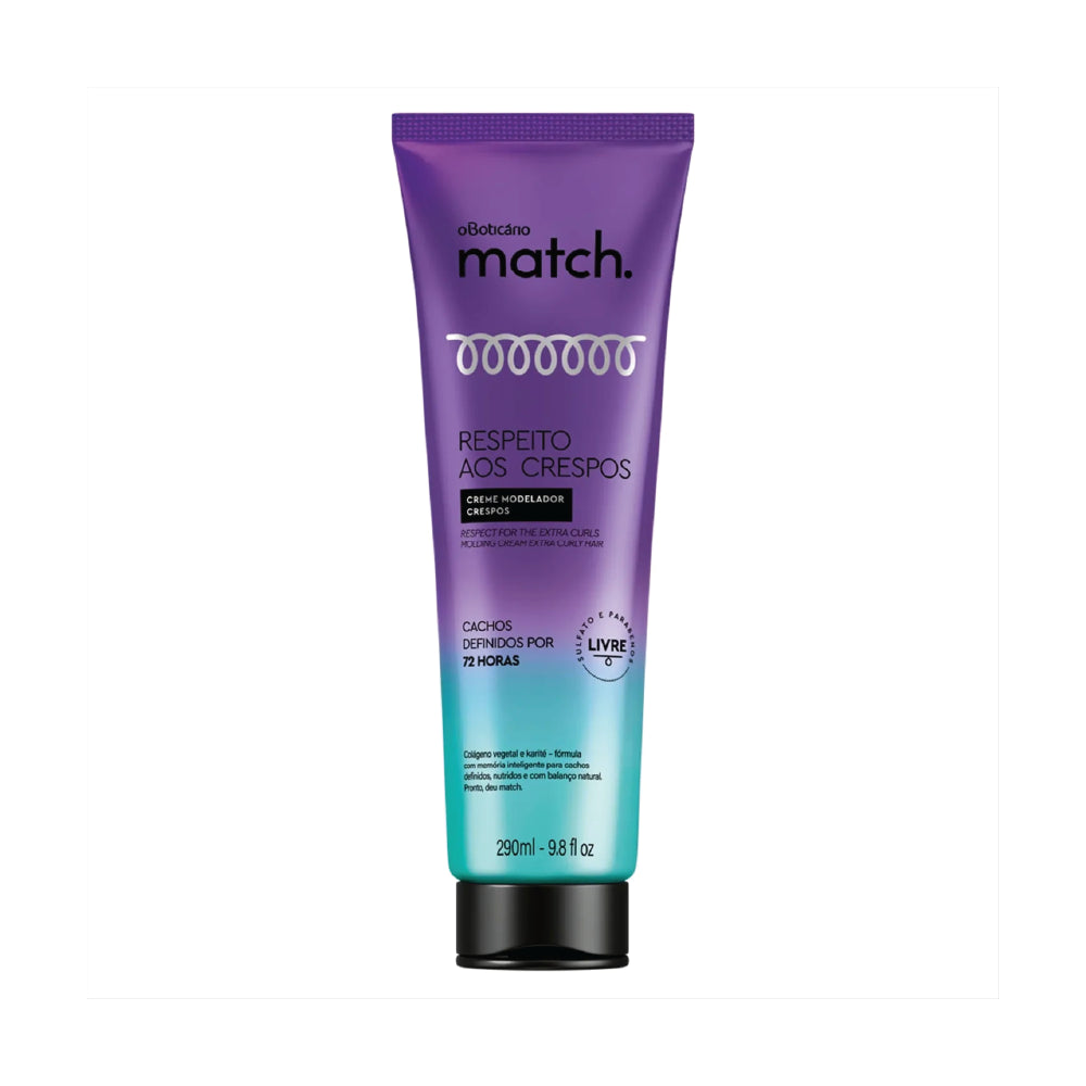 O BOTICARIO MATCH RESPECT FOR CURLS STYLING CREAM 290ML