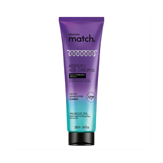 O BOTICARIO MATCH RESPECT FOR CURLS STYLING CREAM 290ML