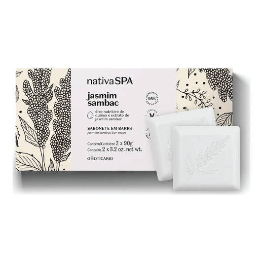 O BOTICARIO  NATIVA SPA JASMINE SAMBAC BAR SOAP 180G