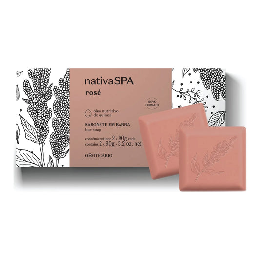 O BOTICARIO  NATIVA SPA ROSÉ BAR SOAP 180G