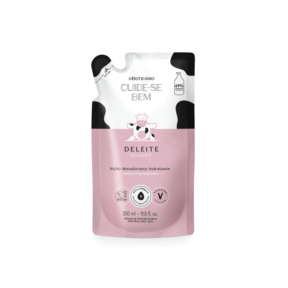 O BOTICARIO DELIGHT MOISTURIZING BODY LOTION REFILL 350ML