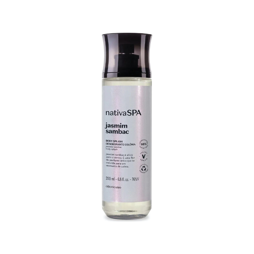 O BOTICARIO NATIVA SPA BODY SPLASH JASMINE SAMBAC 200ML