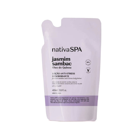 O BOTICARIO NATIVA SPA JASMINE SAMBAC BODY LOTION REFILL 400ML
