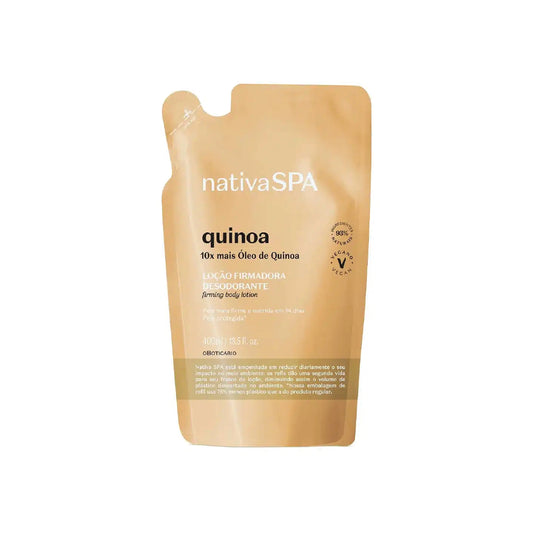 O BOTICARIO NATIVA SPA QUINOA FIRMING BODY LOTION REFILL 400ML