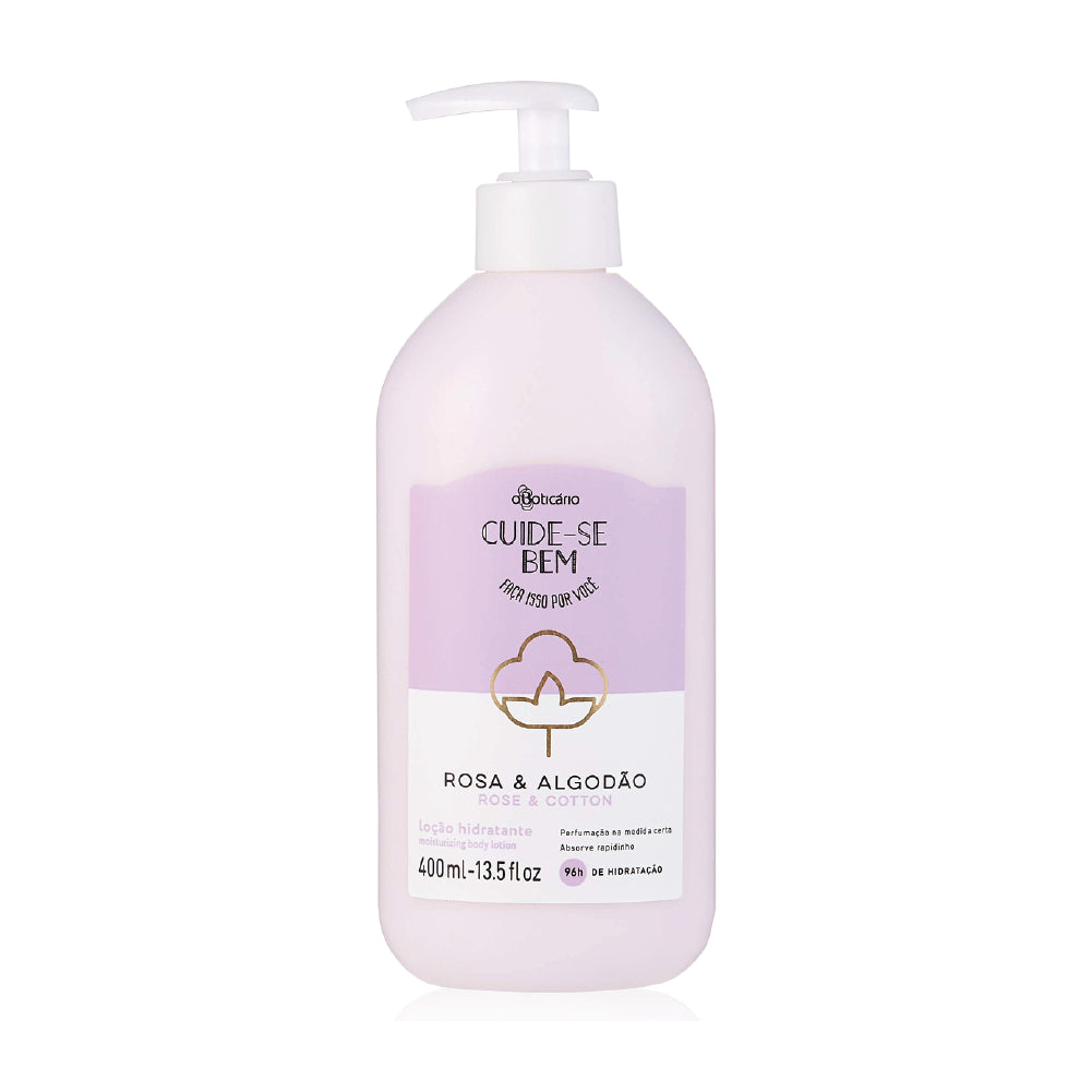 O BOTICARIO ROSE & COTTON BODY LOTION 400ML