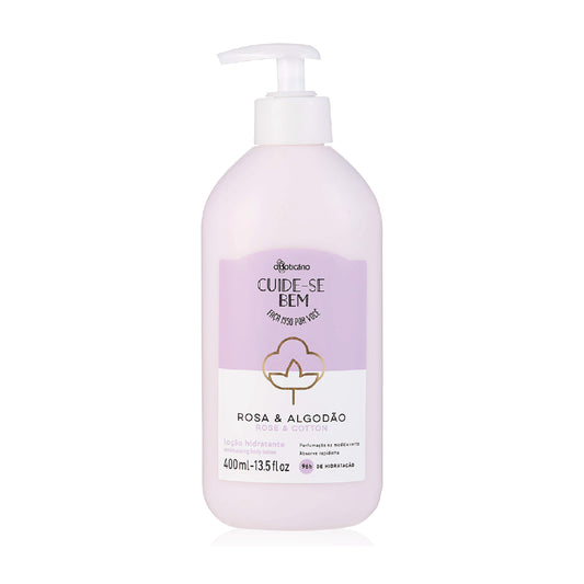 O BOTICARIO ROSE & COTTON BODY LOTION 400ML