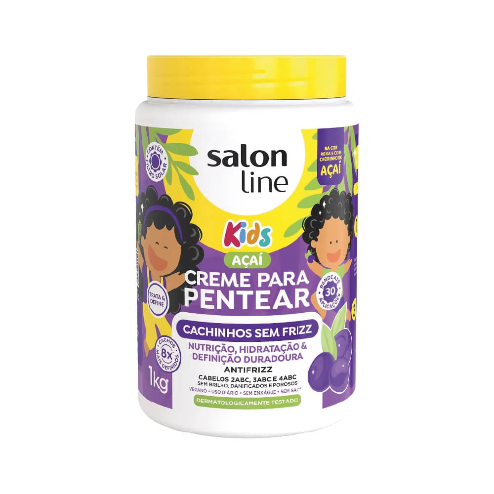 SALON LINE ACAI KIDS ANTI-FRIZZ CURLS LEAVE-IN CREAM 1KG
