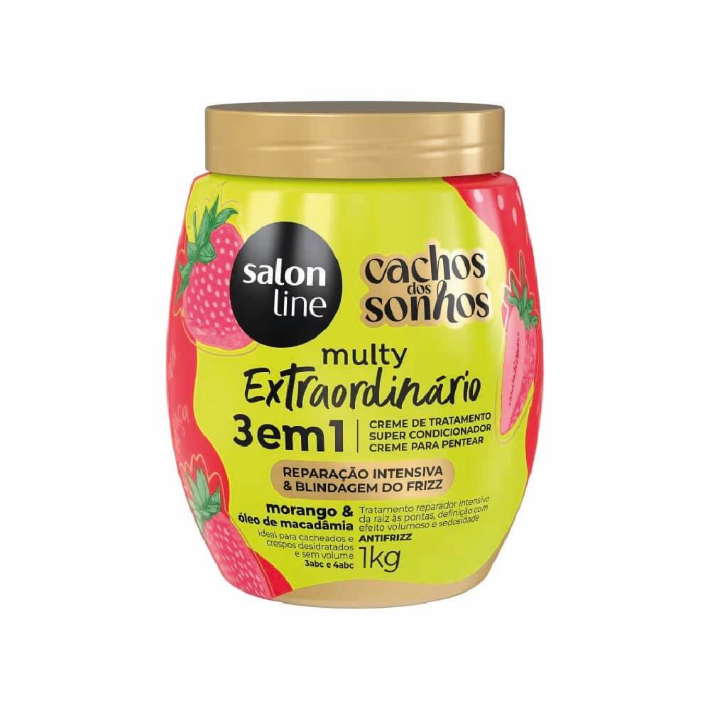 SALON LINE DREAM CURLS STRAWBERRY 3-IN-1 TREATMENT CREAM 1KG