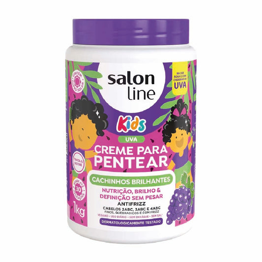 SALON LINE GRAPE KIDS SHINY CURLS LEAVE-IN CREAM 1KG