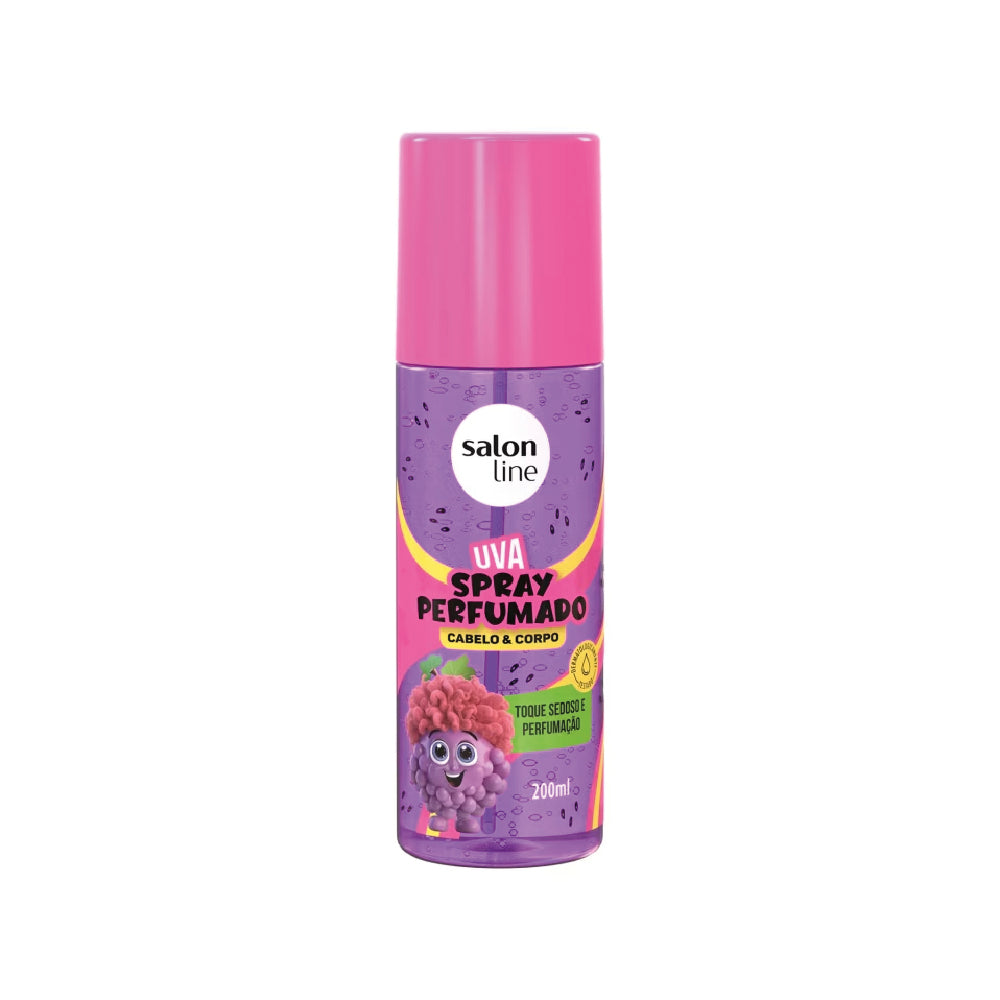 SALON LINE GRAPE PERFUMED SPRAY FOR HAIR & BODY 200ML