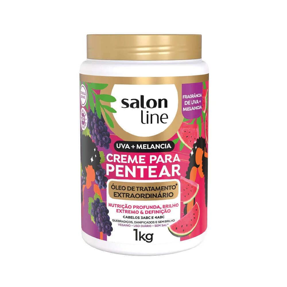 SALON LINE GRAPE & WATERMELON LEAVE-IN CREAM 1KG