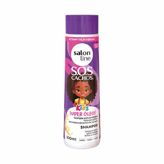 SALON LINE S.O.S CACHOS KIDS SUPER OILS SHAMPOO 300ML