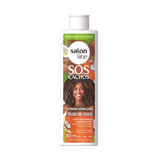 SALON LINE SOS CURLS COCONUT OIL CONDITIONER 200ML