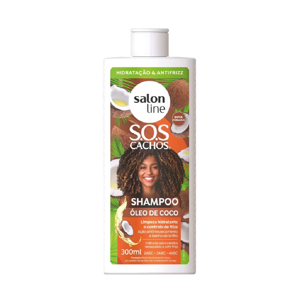 SALON LINE SOS CURLS COCONUT OIL SHAMPOO 300ML