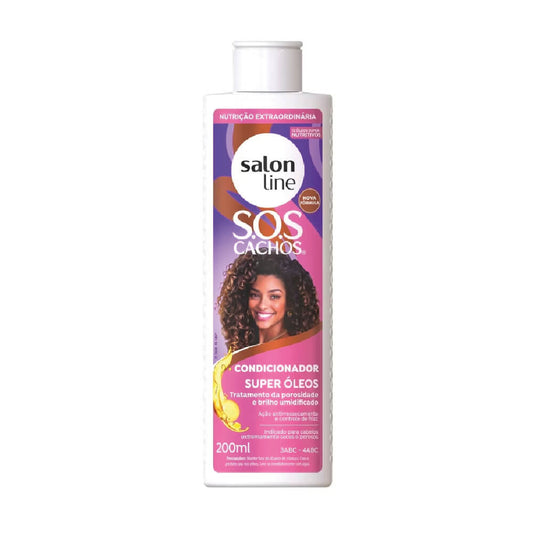 SALON LINE SOS CURLS SUPER OILS CONDITIONER 200ML