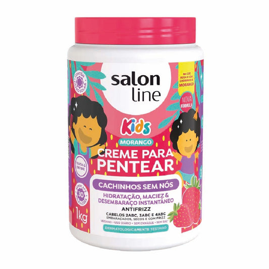 SALON LINE STRAWBERRY KIDS KNOT-FREE CURLS LEAVE-IN CREAM 1KG