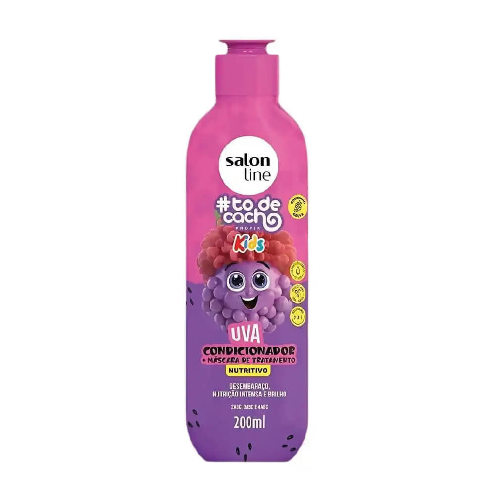 SALON LINE #TODECACHO KIDS GRAPE CONDITIONER AND MASK 200ML