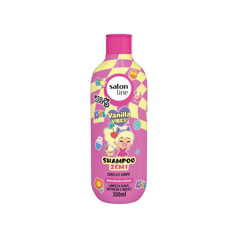 SALON LINE #TODECACHO KIDS VANILLA VIBES HAIR & BODY SHAMPOO 300ML