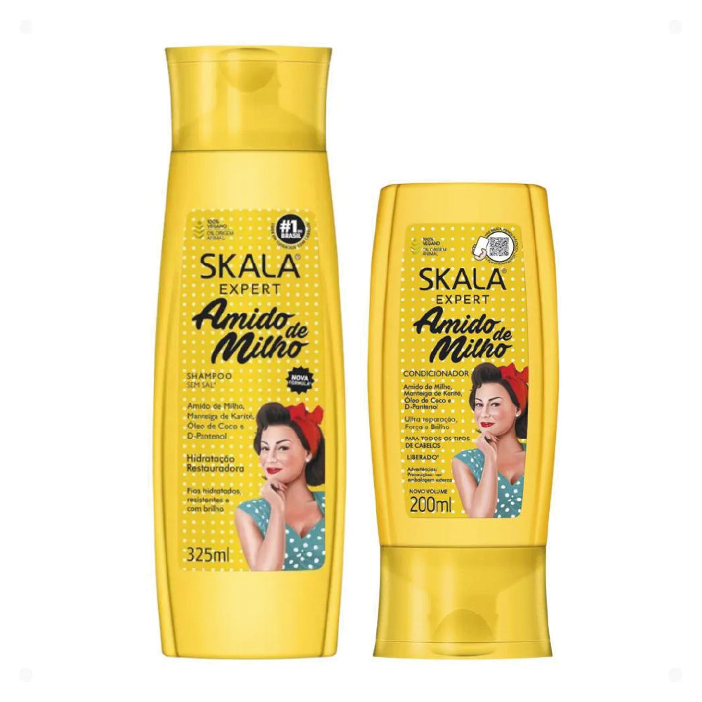 SKALA CORN STARCH SHAMPOO & CONDITIONER SET
